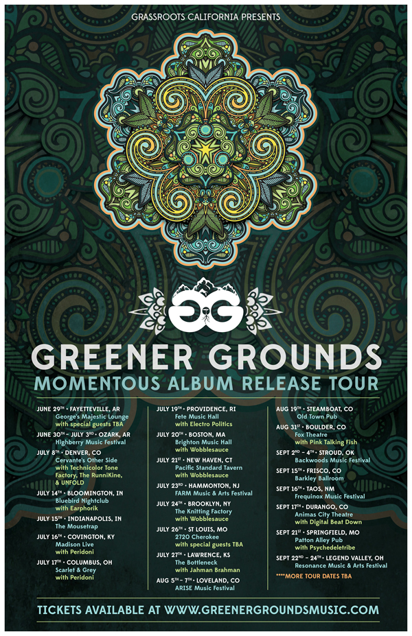 Greener Grounds summer tour 2016