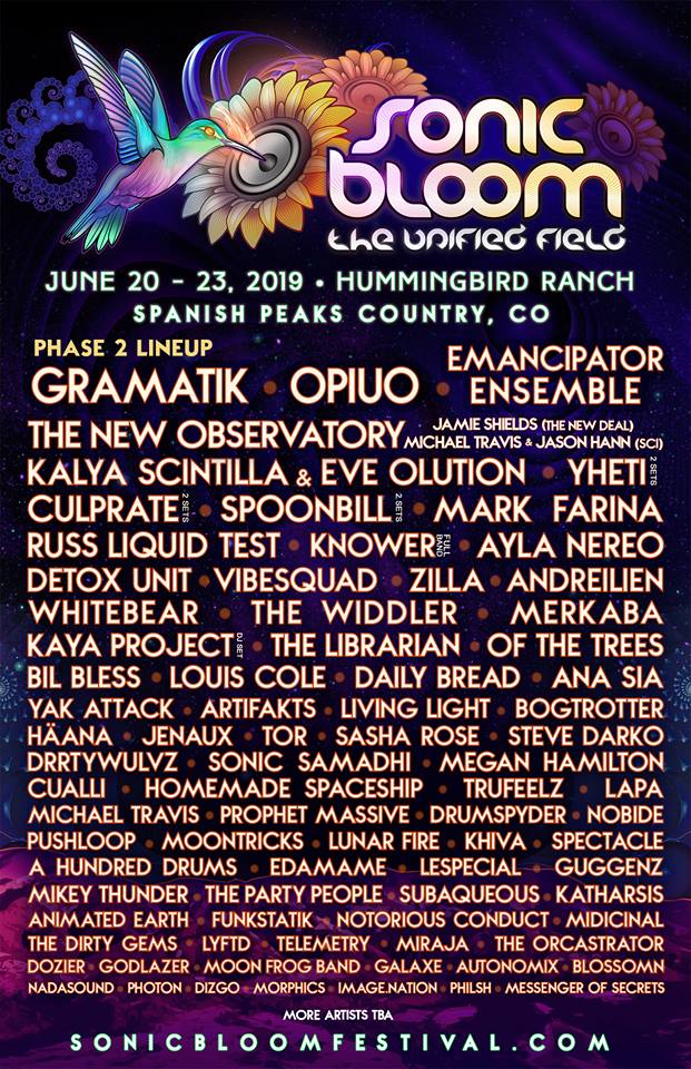 SONIC BLOOM 2019 Phase 2