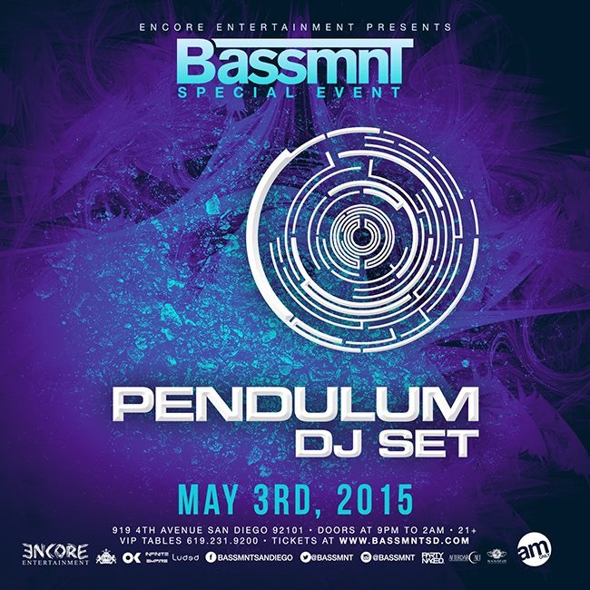 Pendulum (DJ) Bassmnt (San Diego, CA) Tickets