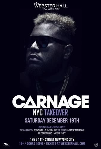 Carnage @ Webster Hall (12-19-2015)