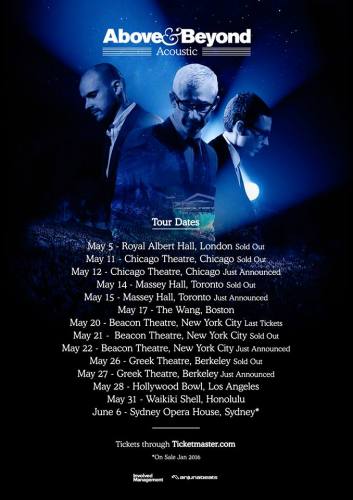 Above & Beyond Acoustic @ Beacon Theatre (3 Nights)