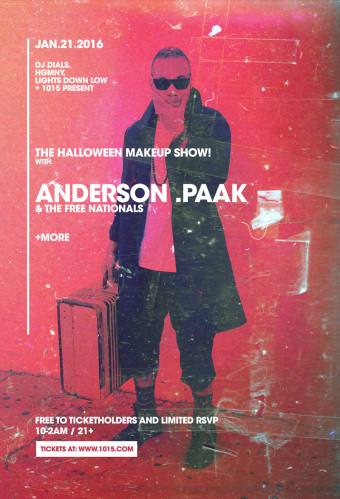 Anderson .Paak & the Free Nationals - FREE WITH RSVP