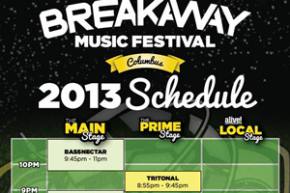 Breakaway Festival reveals schedule for Sept 14 Columbus, OH