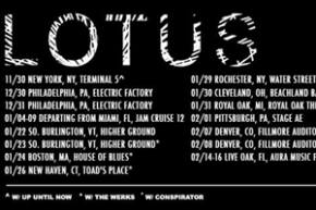 Lotus kicks off winter tour with special Terminal 5 NYC show Preview