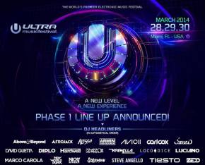 Ultra Music Festival (March 28-30 - Miami, FL) reveals Phase 1 lineup