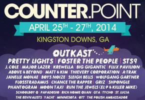CounterPoint Festival (April 25-27 - Kingston Downs, GA) reveals daily schedule! Preview