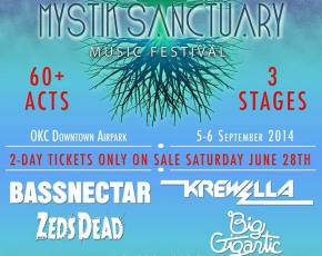 Mystik Sanctuary brings Bassnectar, Big Gigantic for biggest EDM festival in Oklahoma history (September 5-6, 2014) Preview