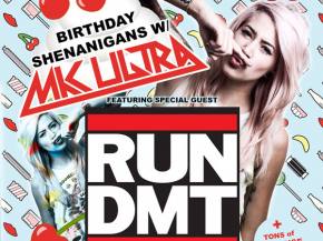 MK Ultra celebrates her birthday with RUN DMT and the IRIS Presents crew in Atlanta Aug 9 Preview