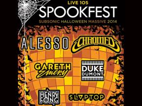 SPOOKFEST Halloween in Oakland with Chromeo, Alesso, Gareth Emery pre-sales in 24 hours Preview