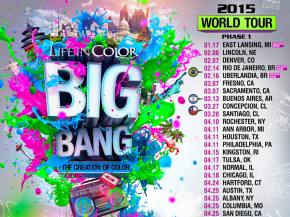 Life In Color: Big Bang World Tour 2015 phase 1 dates Preview