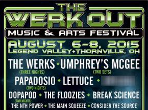 Break Science, The Floozies, Umphrey's McGee join The Werk Out 2015