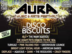 The Disco Biscuits headline AURA Festival 2016 Live Oak, FL March 3-5 Preview