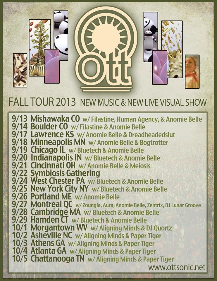 Ott 2013 fall tour dates