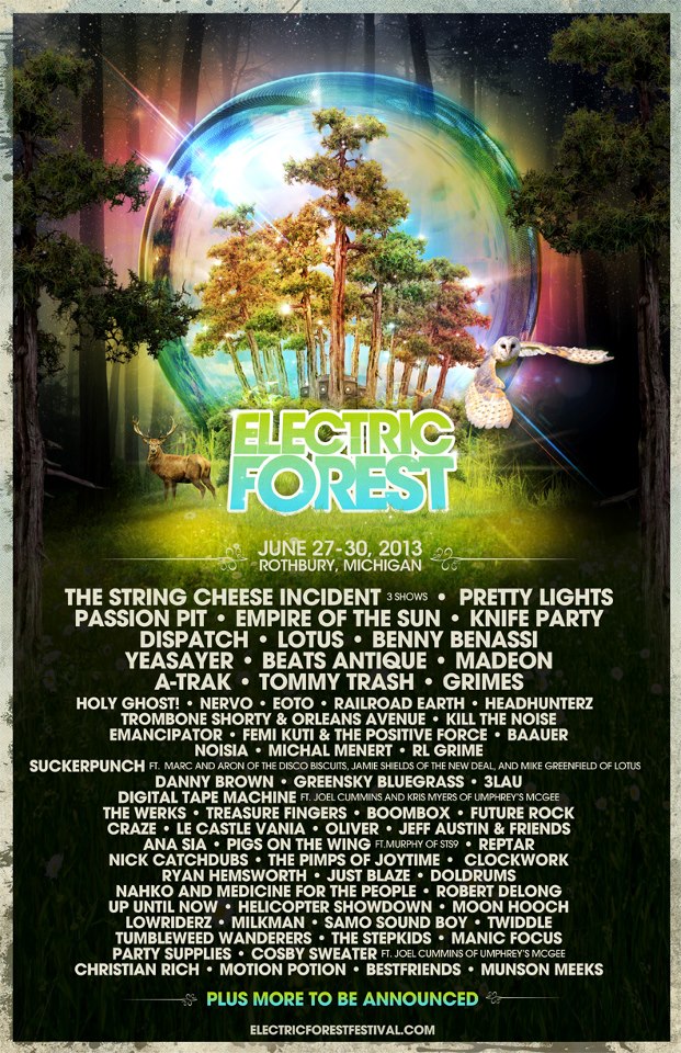 Electric Forest Festival Lineup