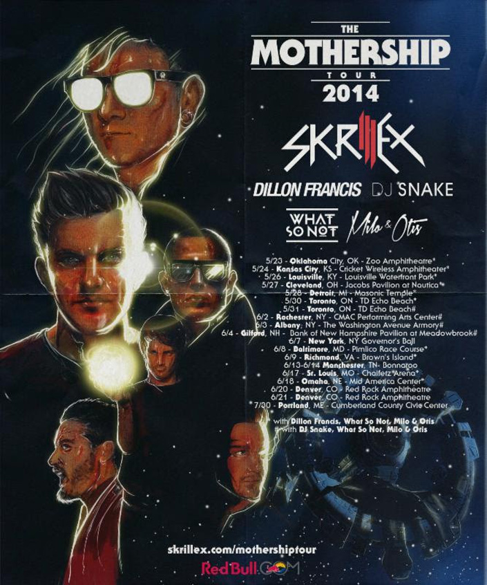 Skrillex MotherShip 2014 Tour